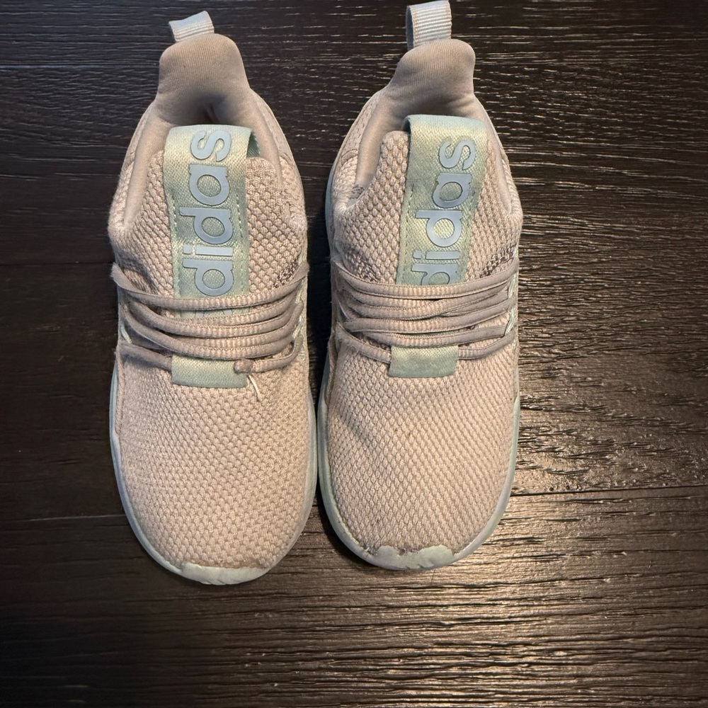 Adidas Kids size 10 slide on sneakers